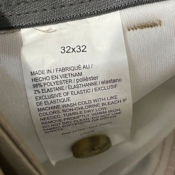 BEN HOGAN Performance Golf Pants Size 32x32 Khaki NEW Athleisure Active Outdoors - Picture 6 of 6